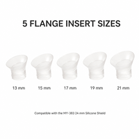 Tire-lait électrique portable avec bouclier en silicone de 24 mm et inserts d'embout en option, accessoires de tire-lait sans BPA