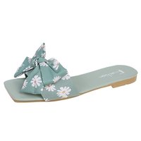 Sandales gladiateur d'été pour femmes, mules plates décontractées avec empeigne en tissu extensible, légères et amortissantes pour l'extérieur