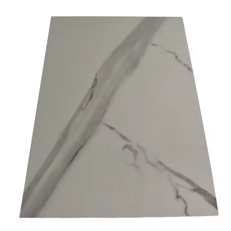 Panel de pared Aisen en colores de mármol, mesa impermeable, superficie recubierta de PVC, Transferencia en caliente, lámina de mármol UV