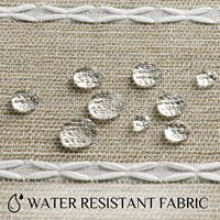 Nappe rectangulaire imperméable en mélange polyester-coton, motif lignes café, sans plis, avec pompons, idéale pour pique-nique, camping et repas