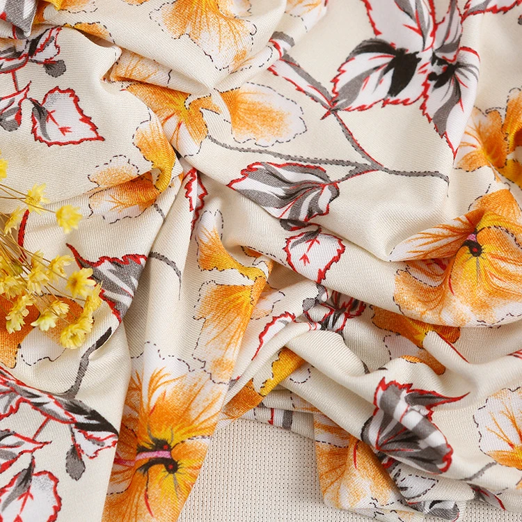 Wholesale Printed Bamboo Fabric 90 Bamboo With 10 Elastic Fabric Hot Sale Bamboo Stretch Shirt Men Fabric