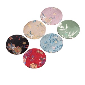 Yunsha Double-face tessuto cinese sottobicchiere impermeabile fiore collezione di erba per uso domestico cuscinetto isolante vassoio da tè - Product Image 2