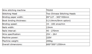 202 Small Double-Head <b>Paper</b> Book Wire Stapler Saddle Stitching and Flat Stitching Binding Machine - Product Image 2
