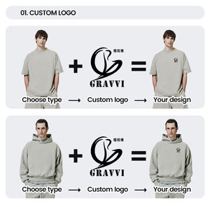 Usine de vêtements de marque privée haut de gamme, conception personnalisée de logo, survêtements en coton lourd pour hommes, vendeur de streetwear de luxe - Product Image 3