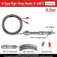 Capteur de température à ressort, thermocouple de type K/E, dispositif de surveillance de la température de haute précision, pour le chauffage