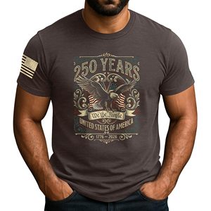 Camisetas de Cuello Redondo Unisex para Hombre, Estilo Retro para Impresión de Logotipo Personalizado, Ropa Casual Patriótica Urbana, 100% Algodón Tejido - Product Image 1