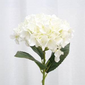 Hydrangea artificielle à 132 pétales, fleur en soie blanc crème, décoration de mariage, décoration de la maison, accessoires de photographie en extérieur - Product Image 4