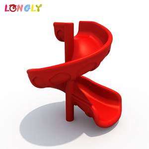 Đáng yêu giá rẻ sân chơi ngoài trời thiết bị ngoài trời nhựa trượt và hai chỗ ngồi đu để bán - Product Image 4