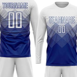 Long Sleeve Soccer Football Jersey Set Breathable Quick Dry Match Training Uniform Shirt and Shorts for <b>Men</b> Youth Team Sportwear - Product Image 4
