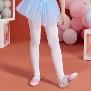 F5001 Ultra Zachte Dans Strakke Witte Ballet Tube Panty Panty Ballet Dans Panty Voor Vrouwen - Product Image 2