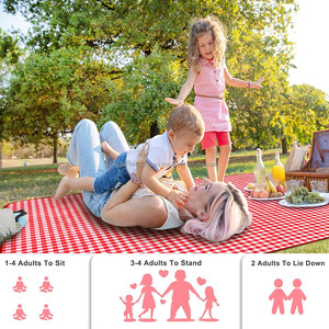 Manta de Picnic Impermeable, Plegable, Resistente a la Arena, Portátil, para Playa, Parque, Viajes, Camping y Senderismo - Product Image 5