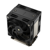 Refroidisseur d'air pour processeur COOLSERVER LGA4189 4U M97 PRO, 5 caloducs, refroidissement profond pour carte mère Intel, TDP 410W, silencieux à double roulement à billes
