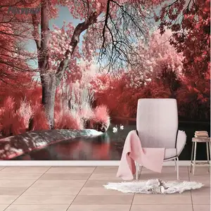 Decorazione della parete di Arte Interior Design di Carta Immagine del Fiore di Stampa 3d Natura Carta Da Parati