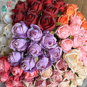 ช่อดอกกุหลาบประดิษฐ์ ดอกไม้ผ้าไหม ขนาด 30 ซม.-100 ซม. งานแฮนด์เมด สำหรับตกแต่งงานแต่งงาน - Product Image 2