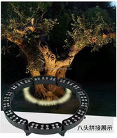 Pilier de jardin Tenant la lampe Hug Tree Lamp Walkway Landscape Lighting Decoration Seashore Beach Coconut Palm Tree Lights