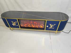 Mobile TV con Caminetto dal Design Italiano di Lusso, Fiamma Elettronica Simulata e Riscaldamento, <span class=keywords><strong>Arredamento</strong></span> Moderno per <span class=keywords><strong>Soggiorno</strong></span> - Product Image 5