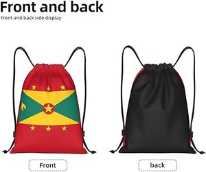 Bolsa con Cordón Personalizada con la Bandera de Granada de 7 <span class=keywords><strong>Estrellas</strong></span>, Mochila de Poliéster al por Mayor para Deportes y Promociones - Product Image 4