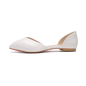Scarpe basse da donna all'ingrosso <span class=keywords><strong>ballerine</strong></span> bianche scarpe eleganti comode in pelle sintetica scarpe da donna - Product Image 2