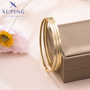 X0009867726 xuping all'ingrosso singolo strato forma singola Ultra sottile 14k placcato <span class=keywords><strong>oro</strong></span> Eco rame <span class=keywords><strong>bracciale</strong></span> <span class=keywords><strong>bambina</strong></span> - Product Image 5
