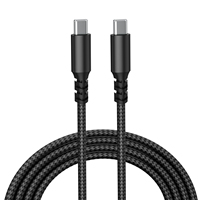 Câble USB-C vers USB-C de haute qualité 60W à charge ultra-rapide, conducteur en cuivre pur, gaine en nylon pour iPhone 15, batterie externe, appareil photo