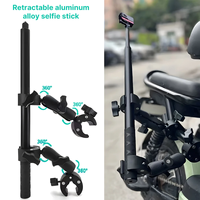 Action Kamera Zubehör Insta360 One X2 X3 X4 X5 Motorrad Fahrrad Doppel clip Halterung für GoPro 11 10 9 Bike Selfie Stick