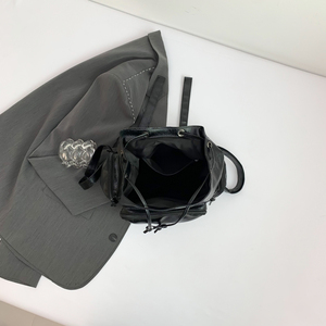 <strong>Women</strong> Fashion Backpack Multi Pocket <strong>Leather</strong> Student Laptop Shoulder Bag Punk Rivet <strong>Black</strong> Handbag for Rock Girls Travel <strong>Rucksack</strong> - Product Image 5