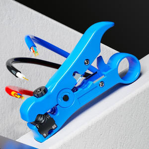 أداة قطع وتجريد الكابلات المحورية الدوارة لشبكات UTP وSTP، أداة تجريد الأسلاك المحورية لـ RG6 وRG7 وRG11 - Product Image 2