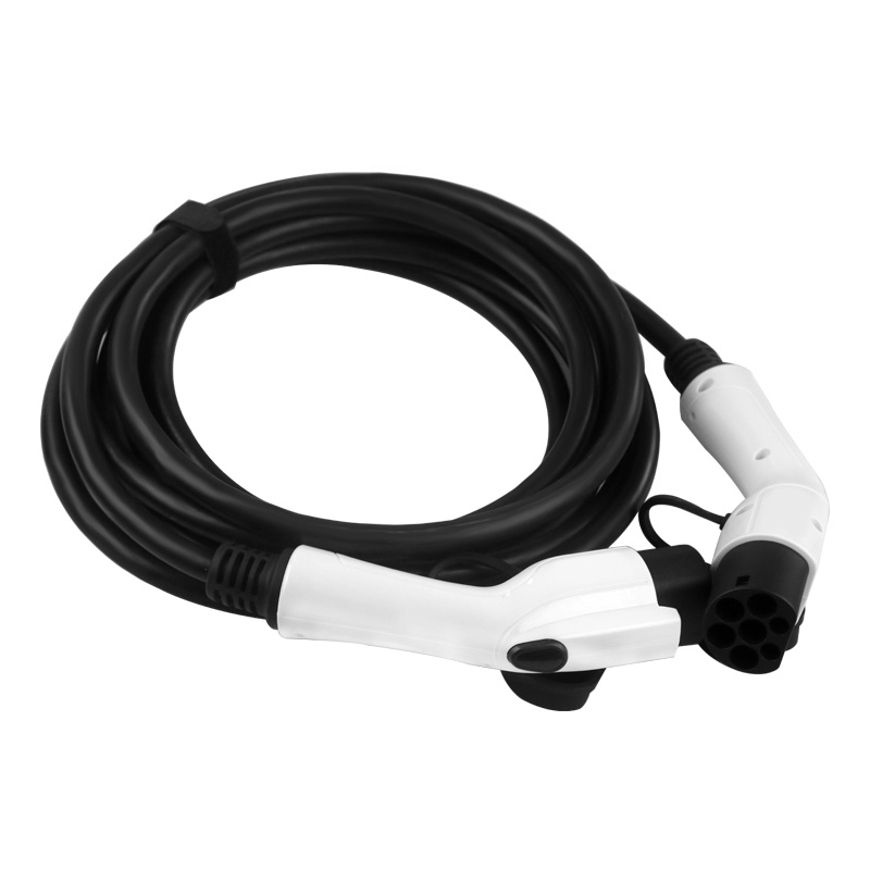 Type 1 Type 2 Black Electric Vehicle Charging Cable 32 Amp Ev