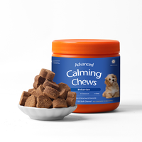 Friandises à mâcher pour chiens sous marque privée, effet calmant, soulagement de l'anxiété avec glucosamine, chondroïtine et curcuma, absorption rapide