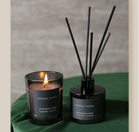 Ensemble diffuseur de parfum classique de luxe pour homme et femme, 50g+50ml, bougie aromatique en cire de soja, cadeau de Noël, de la Saint-Valentin, de Thanksgiving