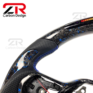Volante Deportivo Personalizado de Fibra de Carbono Forjado con LED para <span class=keywords><strong>Honda</strong></span> Civic 11ª Generación, Volante Personalizado para <span class=keywords><strong>Accord</strong></span> CR-V Acura Integra - Product Image 5