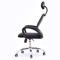 Chaise de bureau moderne en tissu maillé à dossier mi-haut, réglable en hauteur, avec dossier personnalisable, base métallique coulissante, logo personnalisé, pour la maison et le bureau (vente en gros)