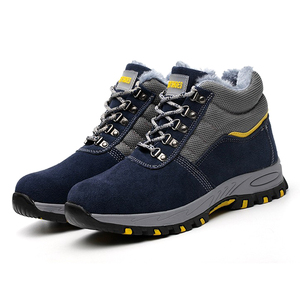 <span class=keywords><strong>Scarpe</strong></span> Antinfortunistiche in Pelle Scamosciata di Alta Qualità con Punta in Acciaio Antiscivolo Resistenti a Impatto e Perforazione <span class=keywords><strong>S3</strong></span> - Product Image 4