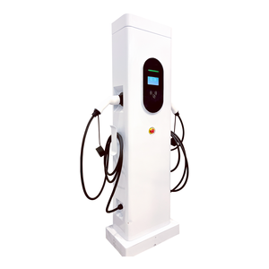 7kW * 2/11kW * 2/22kW * 2 Dual Gun per auto caricabatteria veloce AC EV stazione di ricarica a pavimento 14kw 22kW 44kW - Product Image 2