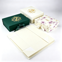 Boîte cadeau pliante avec fermeture magnétique, logo personnalisé, boîtes en carton biodégradable imprimées pour l'emballage de vêtements et de chaussures
