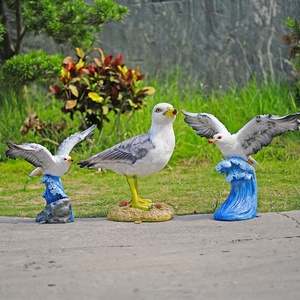 Estatua de <span class=keywords><strong>Gaviota</strong></span> Voladora de Bronce de Tamaño Real, Adorno de Metal con Esculturas de Grulla, Garza y Flamenco - Product Image 5