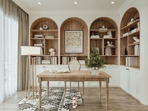 Vermont <strong>Custom</strong> Arched Bookcase Modern <strong>Cabinet</strong> With Color Antique Big Study Furniture Bookshelf <strong>Cabinet</strong> - Product Image 5