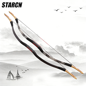 Arc à poulies traditionnel STARCN C1 20-50 Lbs <span class=keywords><strong>pour</strong></span> la chasse, arc recurve en <span class=keywords><strong>bois</strong></span> et équipement de tir à l'arc - Product Image 1