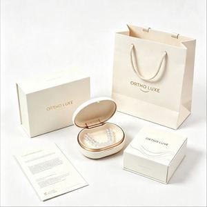 FX OEM Custom Foldable Magnetic Box for Dental Lab Orthodontic Storage <b>Case</b> <b>Retainer</b> Implant Display Packaging - Product Image 4