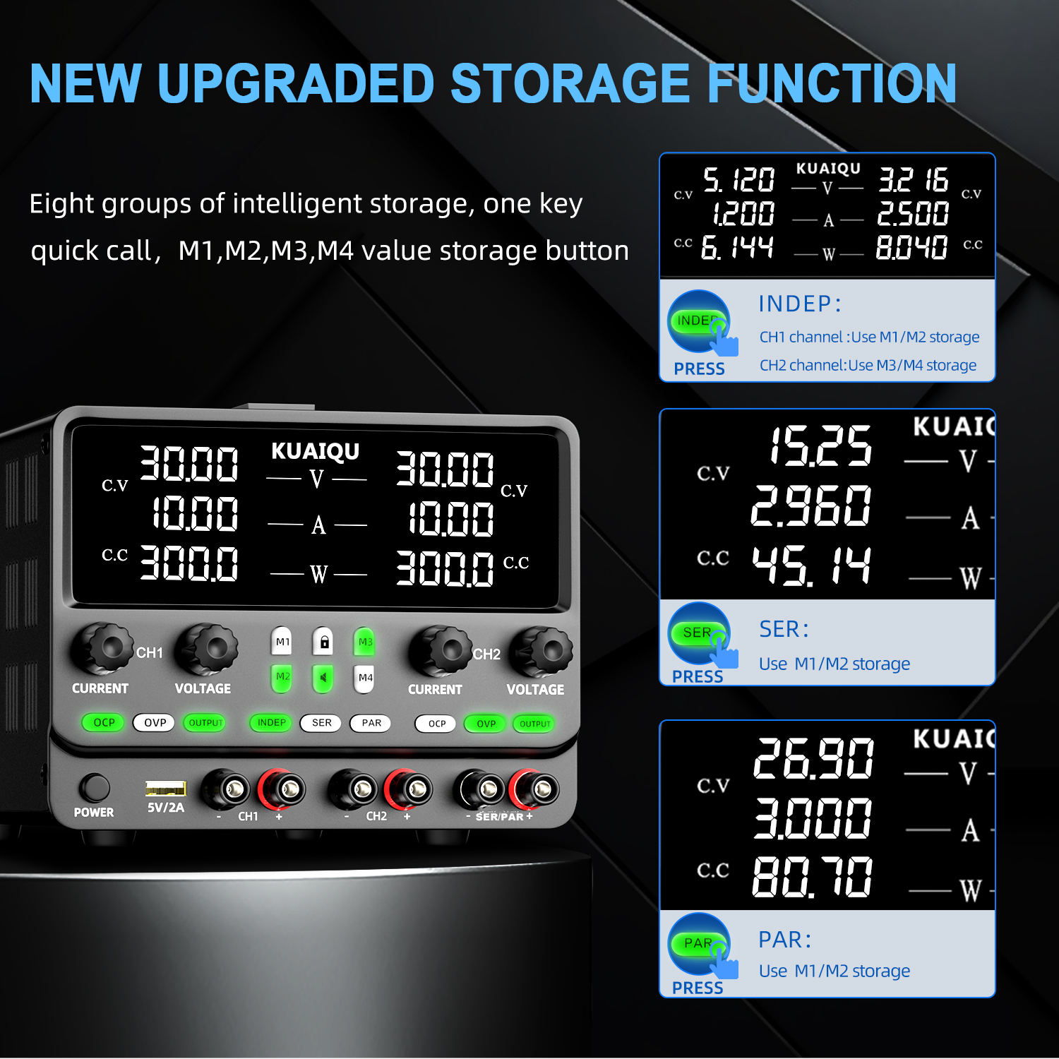 SPPS3010-2KD Dual Channel Power Supply - 30V 10A & 60V 10A