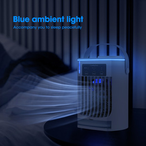 Mini Aire Acondicionado Portátil USB, <span class=keywords><strong>Ventilador</strong></span> sin Aspas de 3 Velocidades, Luz Nocturna Blanca de 5 Colores, OEM, para Hogar, Oficina, Hoteles, Plástico - Product Image 6