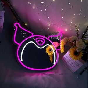 Espejo con Luz de Neón, Tema Hello <span class=keywords><strong>Kitty</strong></span>, Espejo de Maquillaje Acrílico, Lámpara Iluminada, Regulable, Iluminación Ambiental para Dormitorio y Baño - Product Image 3