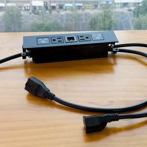 Barrette d'alimentation rechargeable 12A dans le bureau 2 prises ca 2 ports USB-A prise électrique pour maison intelligente 125V nominale pour bureau à domicile - Product Image 2