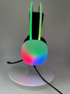 Casque <span class=keywords><strong>de</strong></span> jeu RGB à double tube lumineux, haut-parleurs 50 mm, casque stéréo filaire avec micro pour joueurs - Vente Flash - Product Image 5