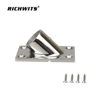 ฐานท่อสี่เหลี่ยม 45 องศา ขนาด 22 มม./25 มม. ผลิตจากเหล็กกล้าไร้สนิม 316 คุณภาพสูง สำหรับอุปกรณ์เรือยอชท์ - Product Image 3