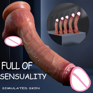 Dildo realista de gran tamaño, pene enorme para penetración anal, juguetes sexuales para mujeres, masturbación, consoladores suaves, juguete sexual sexy para adultos, <span class=keywords><strong>gay</strong></span>. - Product Image 2
