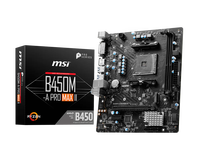 MSI B450M-A PRO MAX II AM4 Motherboard DDR4 M.2 VGA Mendukung AMD Ryzen 5000 3000 Series Micro ATX Mainboard