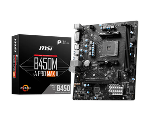 Carte mère MSI B450M-A PRO MAX II AM4 DDR4 M.2 HDMI VGA compatible avec les processeurs AMD Ryzen 5000 et 3000, format Micro ATX - Product Image 5