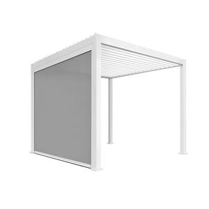 Pergola électrique en aluminium TSPK avec rideau <span class=keywords><strong>occultant</strong></span> motorisé à fermeture éclair, stores à enroulement modernes et simples - Product Image 2