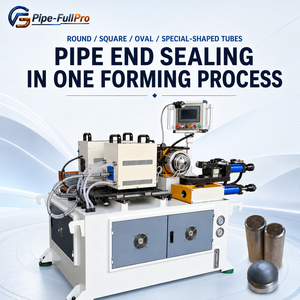 Machine de fermeture d'extrémités de tuyaux pour le collement, le scellage et le formage de tubes en acier inoxydable, cuivre et aluminium - Product Image 1